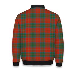ScotsTee Shop Scottish McPherson of Cluny Ancient Crest Tartan Bomber Puffer Jacket