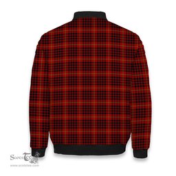 ScotsTee Shop Scottish McDonald of Ardnamurchan Crest Tartan Bomber Puffer Jacket