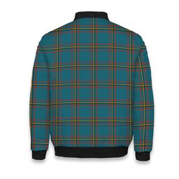ScotsTee Shop Scottish MacLaine of Lochbuie Hunting Ancient Crest Tartan Bomber Puffer Jacket