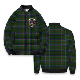 ScotsTee Shop Scottish Ogilvie of Inverarity Wilsons_ Crest Tartan Bomber Puffer Jacket