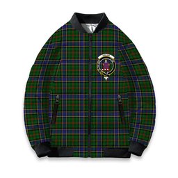 ScotsTee Shop Scottish Ogilvie of Inverarity Wilsons_ Crest Tartan Bomber Puffer Jacket