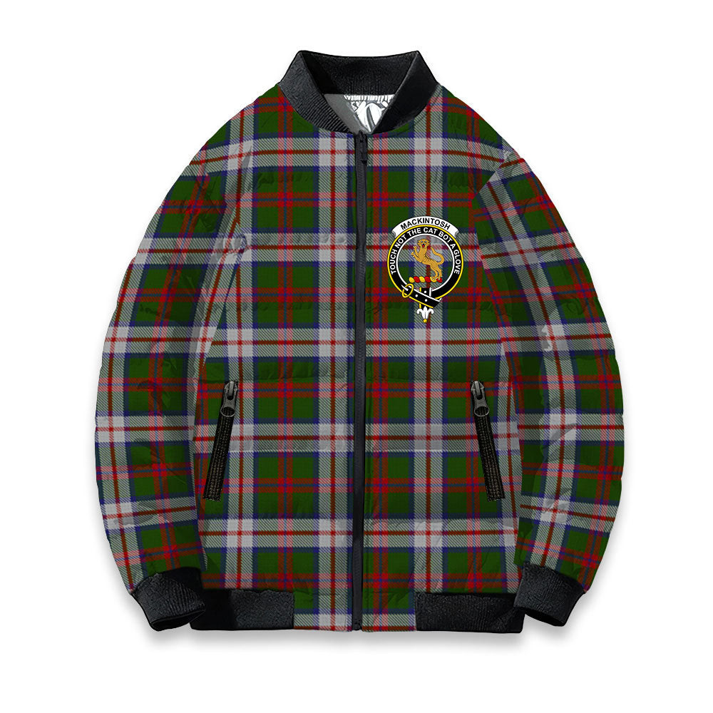 ScotsTee Shop Scottish MacKintosh Dress Scott Adie Crest Tartan Bomber Puffer Jacket