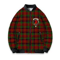 ScotsTee Shop Scottish MacNicol Inverness Tweed Mill Co Ltd Crest Tartan Bomber Puffer Jacket