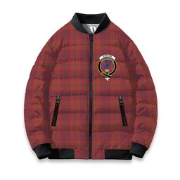ScotsTee Shop Scottish Stirling of Keir Ancient Crest Tartan Bomber Puffer Jacket