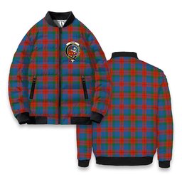 ScotsTee Shop Scottish Skene of Cromar Ancient Crest Tartan Bomber Puffer Jacket