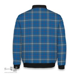 ScotsTee Shop Scottish MacRae of America Ancient Crest Tartan Bomber Puffer Jacket