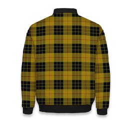 ScotsTee Shop Scottish McLeod of Lewis Ancient Crest Tartan Bomber Puffer Jacket