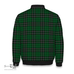 ScotsTee Shop Scottish McLean of Duart Hunting Crest Tartan Bomber Puffer Jacket