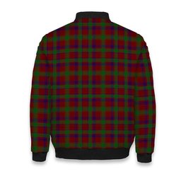 ScotsTee Shop Scottish MacDonald of Glengarry Full Dress Crest Tartan Bomber Puffer Jacket