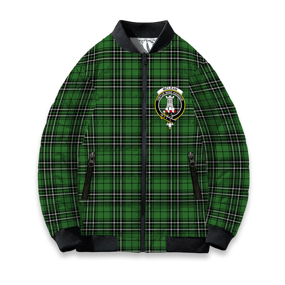 ScotsTee Shop Scottish McLean of Duart Hunting Ancient Crest Tartan Bomber Puffer Jacket