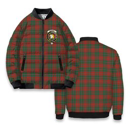 ScotsTee Shop Scottish Stewart of Appin Ancient Clan Crest Tartan Bomber Puffer Jacket