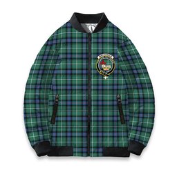 ScotsTee Shop Scottish MacDonald of the Isles Hunting Ancient Crest Tartan Bomber Puffer Jacket