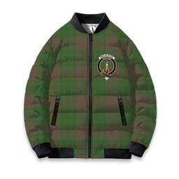 ScotsTee Shop Scottish MacAlister of Glenbarr Hunting Ancient Crest Tartan Bomber Puffer Jacket