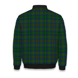 ScotsTee Shop Scottish Moncreiffe of Atholl Crest Tartan Bomber Puffer Jacket