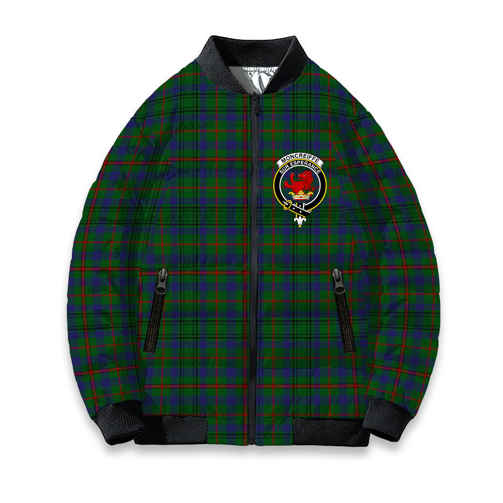 ScotsTee Shop Scottish Moncreiffe of Atholl Crest Tartan Bomber Puffer Jacket