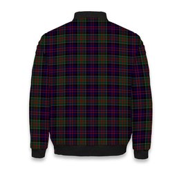ScotsTee Shop Scottish MacDonald of Clanranald Crest Tartan Bomber Puffer Jacket