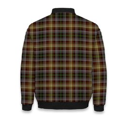 ScotsTee Shop Scottish MacKay of Strathnaver Crest Tartan Bomber Puffer Jacket