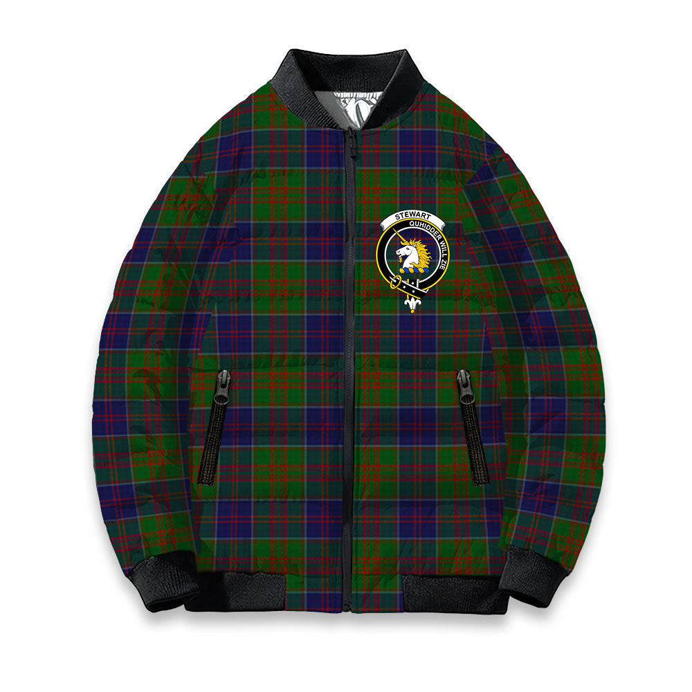 ScotsTee Shop Scottish Stewart of Appin Hunting Crest Tartan Bomber Puffer Jacket