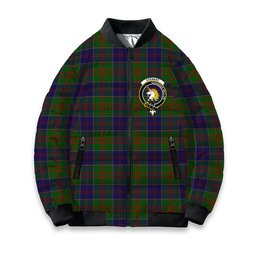 ScotsTee Shop Scottish Stewart of Appin Hunting Crest Tartan Bomber Puffer Jacket