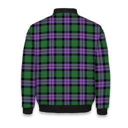 ScotsTee Shop Scottish McArthur of Milton Ancient Crest Tartan Bomber Puffer Jacket