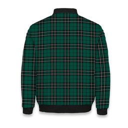 ScotsTee Shop Scottish McLean of Duart Hunting Modern Crest Tartan Bomber Puffer Jacket