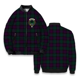 ScotsTee Shop Scottish MacArthur of Milton Hunting Crest Tartan Bomber Puffer Jacket