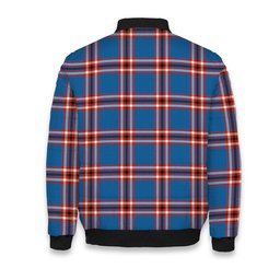 ScotsTee Shop Scottish Laing of Archiestown Ancient Crest Tartan Bomber Puffer Jacket