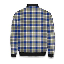ScotsTee Shop Scottish Livingstone Dress Modern Crest Tartan Bomber Puffer Jacket