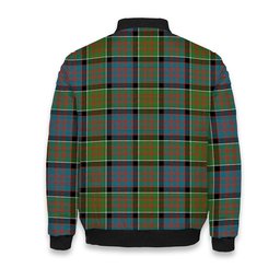 ScotsTee Shop Scottish MacDonald of Clan Ranald Ancient Crest Tartan Bomber Puffer Jacket