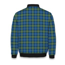 ScotsTee Shop Scottish McLeod of Harris Ancient Crest Tartan Bomber Puffer Jacket