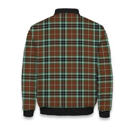 ScotsTee Shop Scottish Thompson Society Hunting Modern Crest Tartan Bomber Puffer Jacket