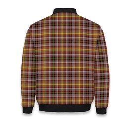 ScotsTee Shop Scottish MacKay of Strathnaver Ancient Crest Tartan Bomber Puffer Jacket