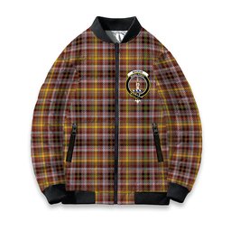 ScotsTee Shop Scottish MacKay of Strathnaver Ancient Crest Tartan Bomber Puffer Jacket