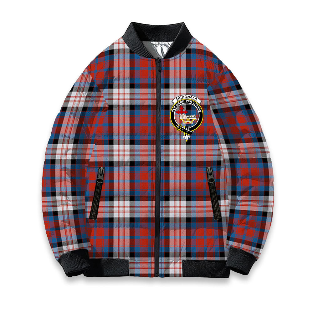 ScotsTee Shop Scottish McDonald Dress Irish Ancient Crest Tartan Bomber Puffer Jacket
