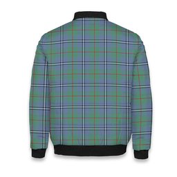 ScotsTee Shop Scottish Irvine of Glentulchan Ancient Crest Tartan Bomber Puffer Jacket
