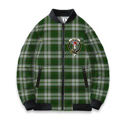 ScotsTee Shop Scottish Tailyour Dress Crest Tartan Bomber Puffer Jacket
