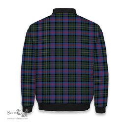 ScotsTee Shop Scottish MacCallum of Berwick Modern Crest Tartan Bomber Puffer Jacket