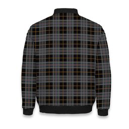 ScotsTee Shop Scottish Turnbull, Dress Bruce Crest Tartan Bomber Puffer Jacket
