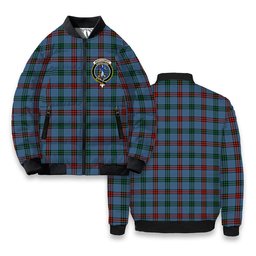 ScotsTee Shop Scottish Montgomery of Ayrshire Ancient Crest Tartan Bomber Puffer Jacket