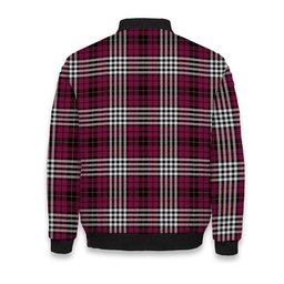 ScotsTee Shop Scottish Little of Morton Rigg Modern Crest Tartan Bomber Puffer Jacket