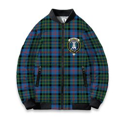 ScotsTee Shop Scottish McCallum of Berwick Ancient Crest Tartan Bomber Puffer Jacket