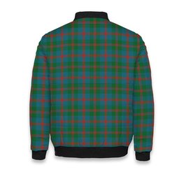 ScotsTee Shop Scottish Robertson of Struan Ancient Crest Tartan Bomber Puffer Jacket