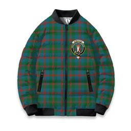 ScotsTee Shop Scottish Robertson of Struan Ancient Crest Tartan Bomber Puffer Jacket