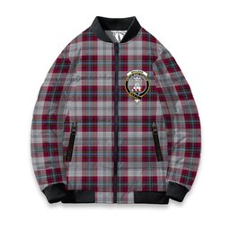 ScotsTee Shop Scottish MacLean of Duart Dress 4 Crest Tartan Bomber Puffer Jacket