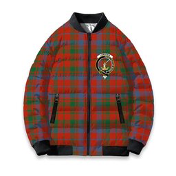 ScotsTee Shop Scottish Lumsden of Kintore Ancient Crest Tartan Bomber Puffer Jacket