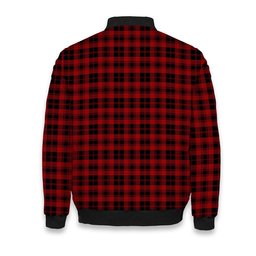 ScotsTee Shop Scottish Murray of Ochtertyre Crest Tartan Bomber Puffer Jacket