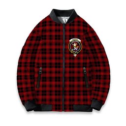 ScotsTee Shop Scottish Murray of Ochtertyre Crest Tartan Bomber Puffer Jacket