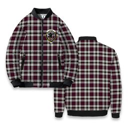 ScotsTee Shop Scottish Little Dress Modern Crest Tartan Bomber Puffer Jacket
