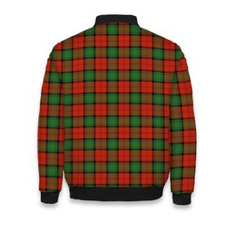 ScotsTee Shop Scottish Stewart of Atholl Ancient Crest Tartan Bomber Puffer Jacket