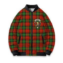 ScotsTee Shop Scottish Stewart of Atholl Ancient Crest Tartan Bomber Puffer Jacket